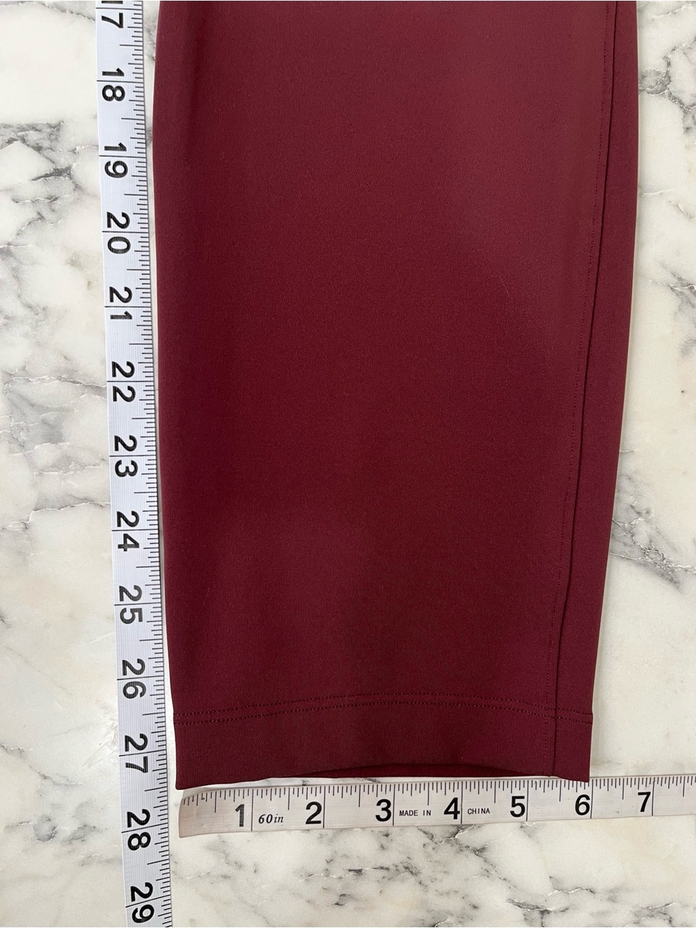 Lululemon On The Fly Pants Maroon Burgundy Size 6 - Picture 13 of 15